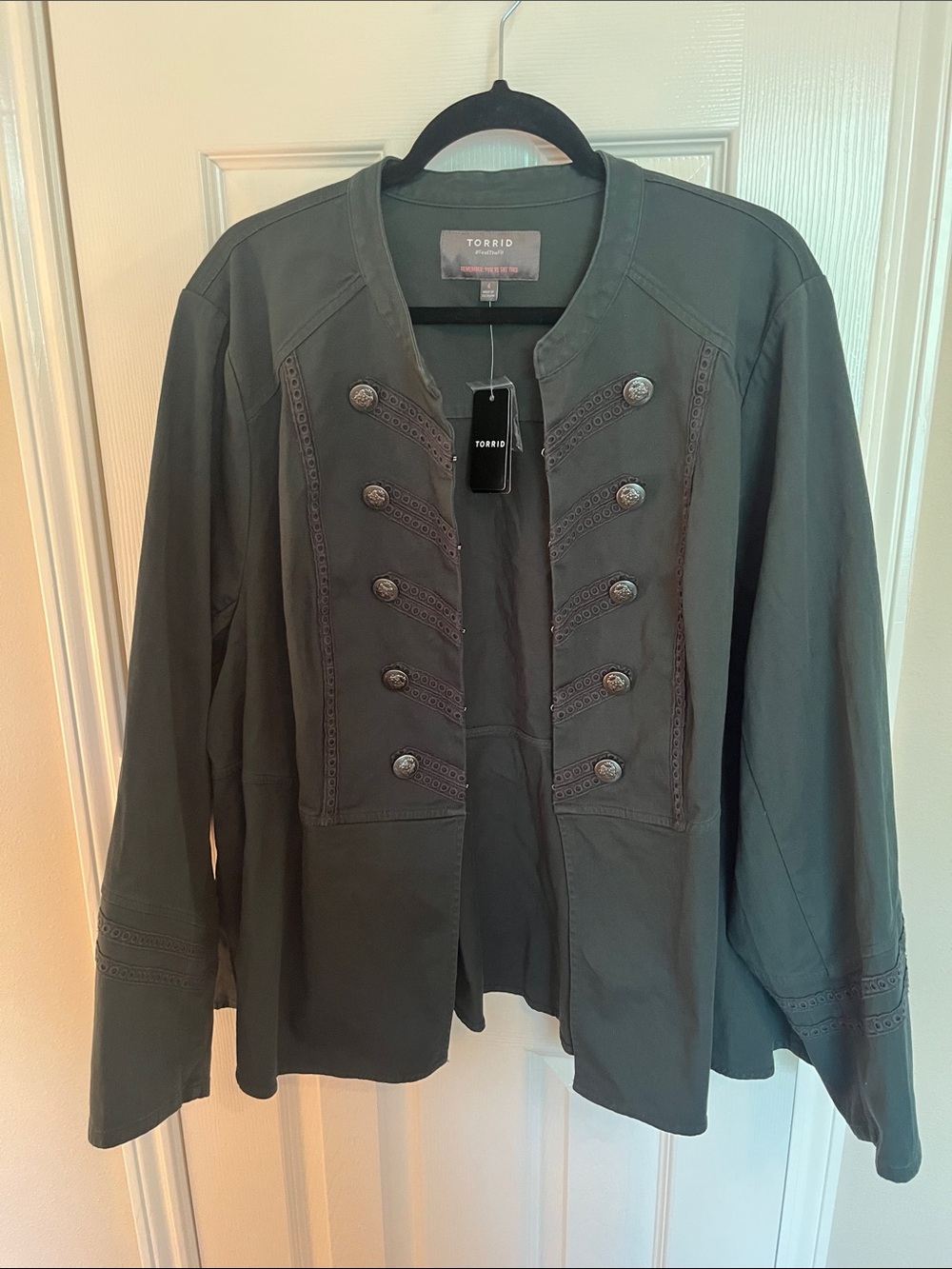 NWT Torrid Twill Army Military Jacket - Picture 6 of 14